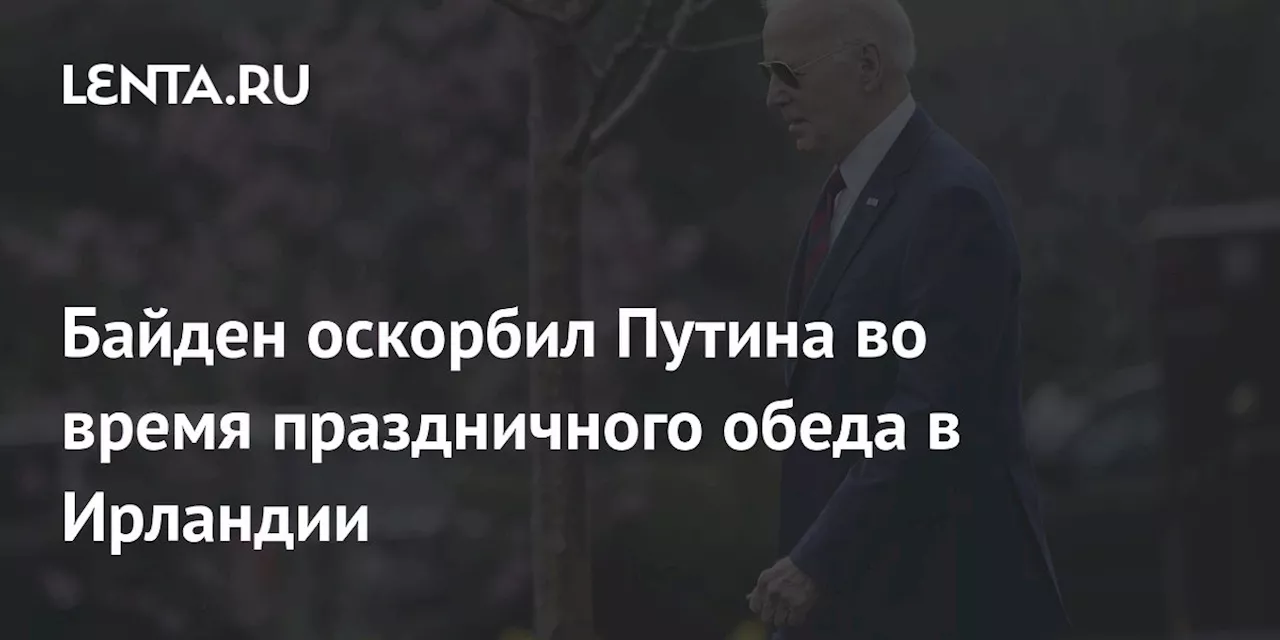 Байден оскорбил Путина во время праздничного обеда в Ирландии