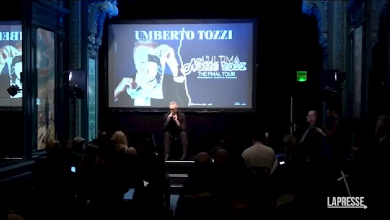 Umberto Tozzi choc: &#034;Dico addio alle scene&#034;