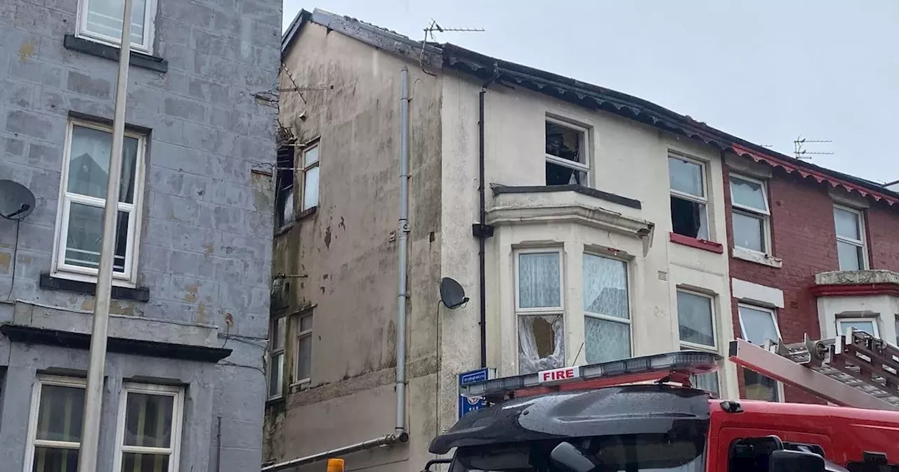 'Suspected cannabis farm' found after huge fire on Blackpool street