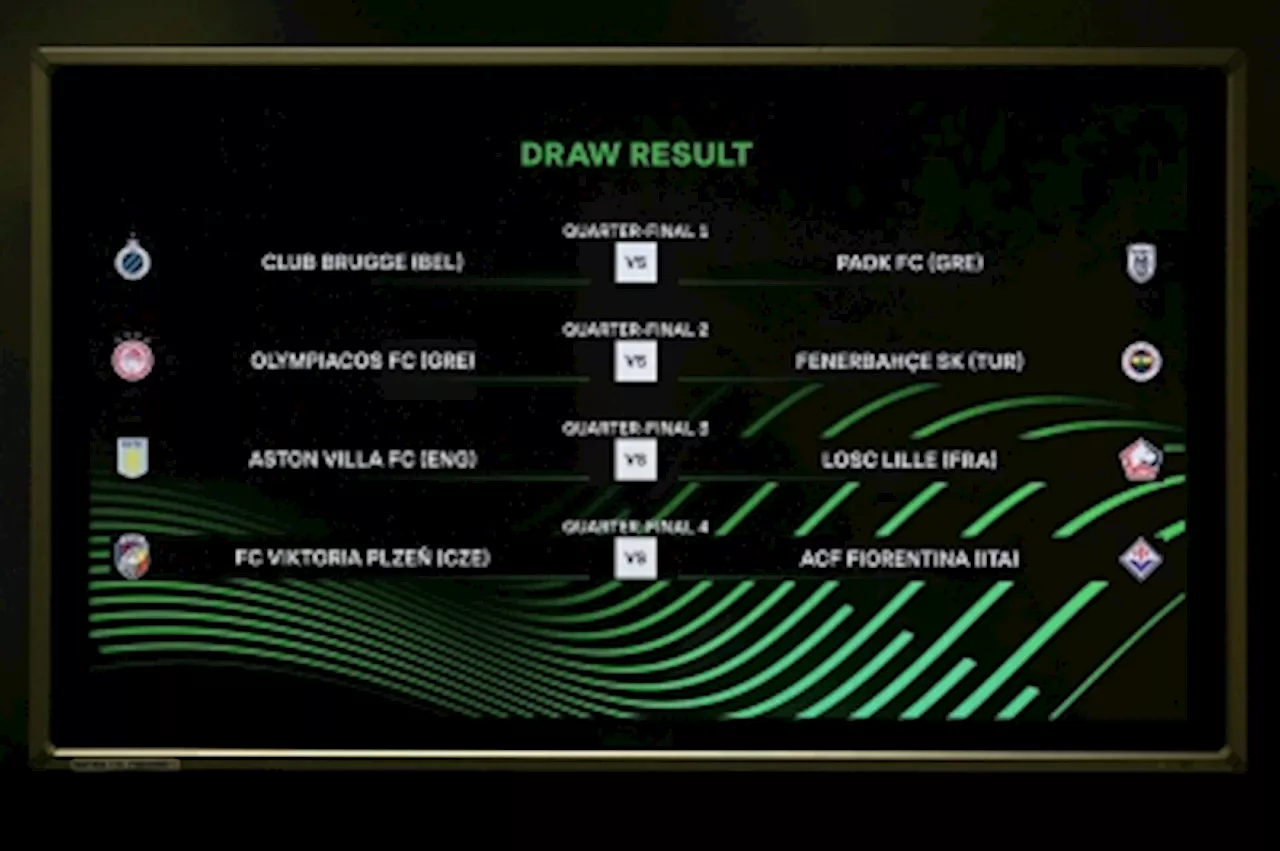 Aston Villa to face Lille in Conference League quarters