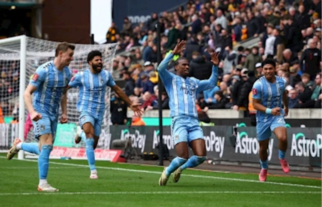 Coventry stun Wolves with two injury-time goals to reach FA Cup semis