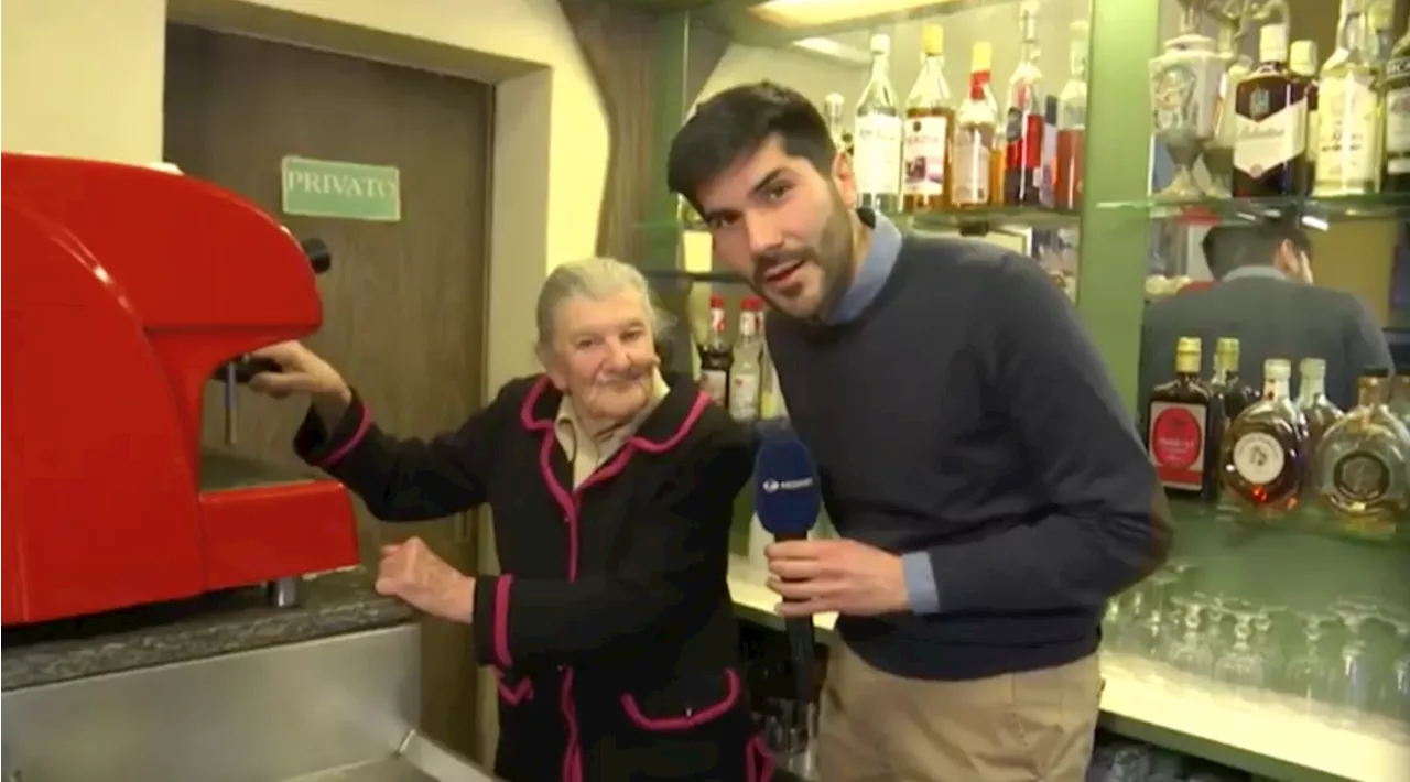 Novara, Anna Possi a 99 anni è la barista più longeva d'Italia