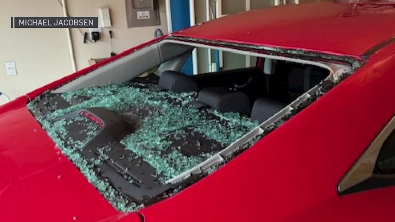 Severe storms leave hail, tornado damage in North Texas