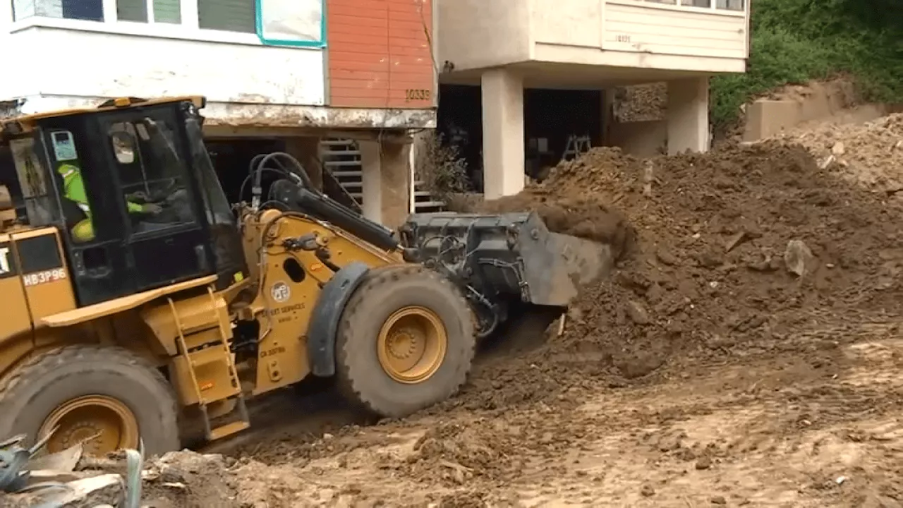 Beverly Glen landslide victim stuck with $9500 water bill, still unable to return home