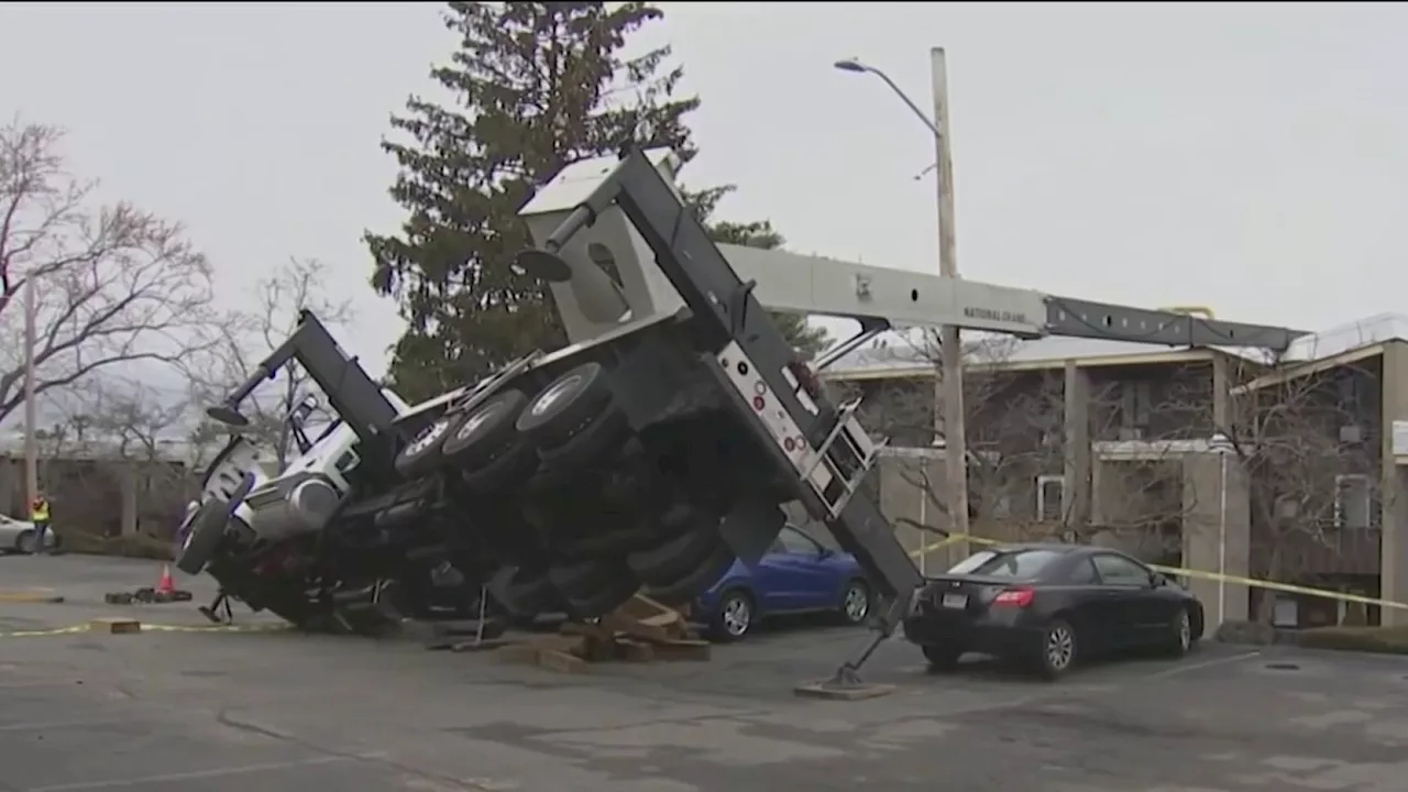 ‘Like a giant earthquake': Building damaged by crane collapse in Norwood