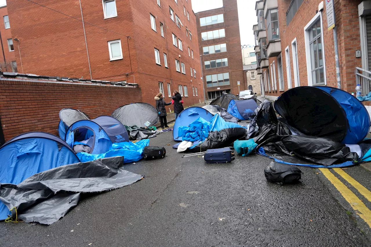 Asylum seekers in tents outside IPO moved to alternative accommodation