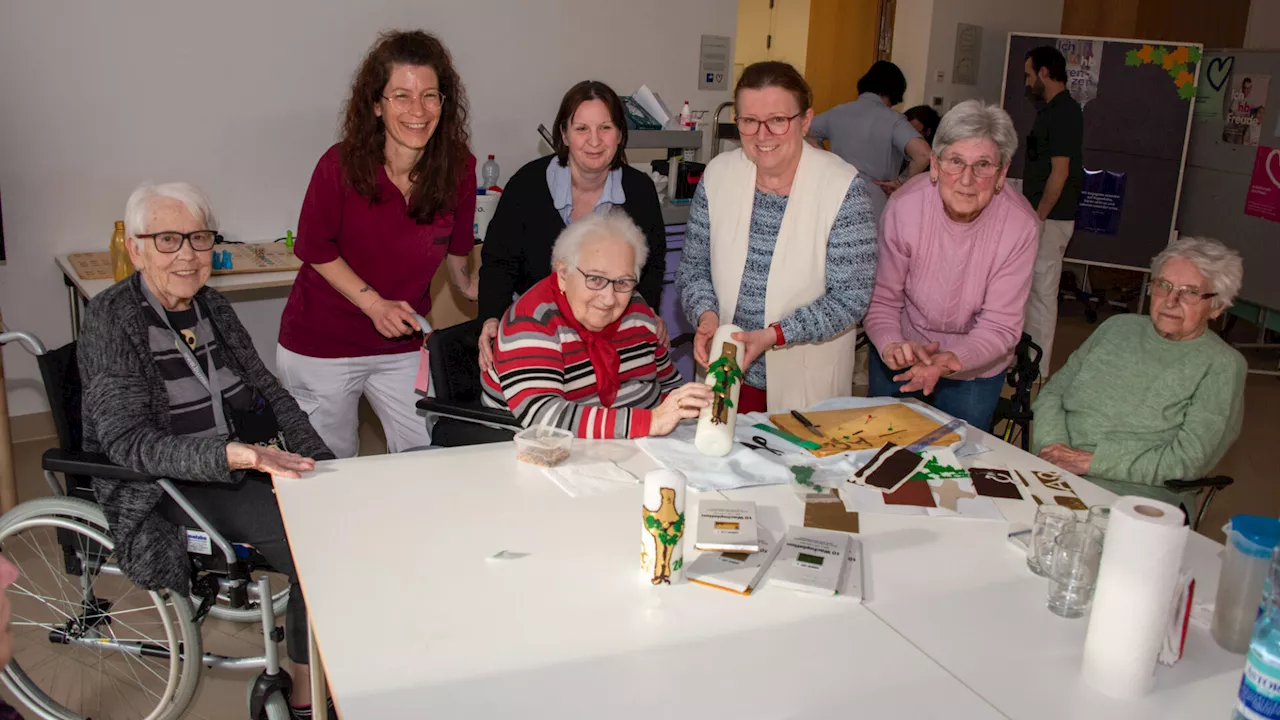 Urbanusheim: Die Bewohner gestalteten ihre eigene Osterkerze