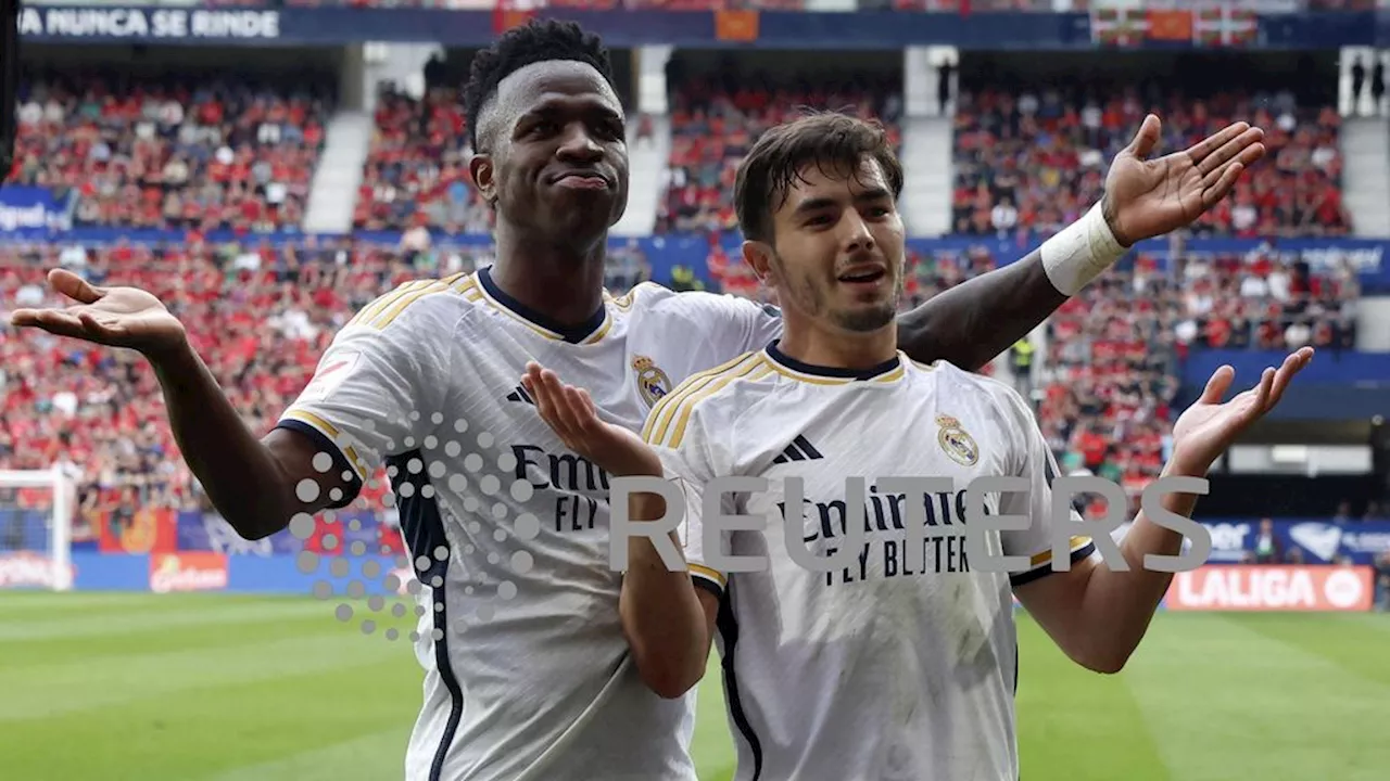 Real Madrid verslaat Osasuna dankzij 'trekstoot' Vinícius en assisthattrick Valverde