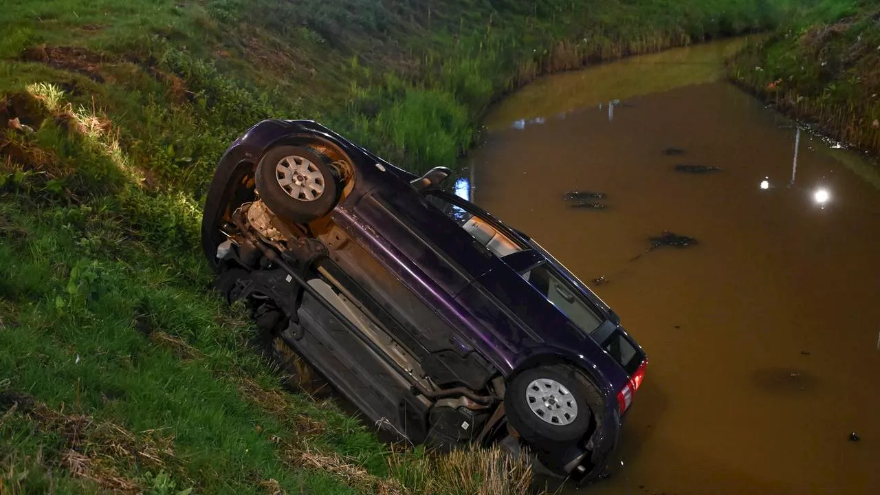 112-nieuws: auto belandt in het water in Breda • man heeft celstraf tegoed