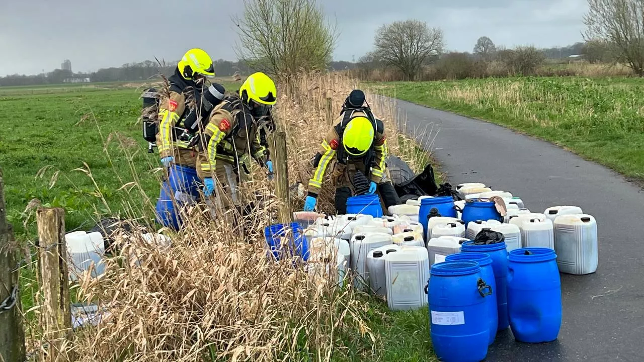 112-nieuws: vaten gevonden in buitengebied Breda • mes en bijl in auto