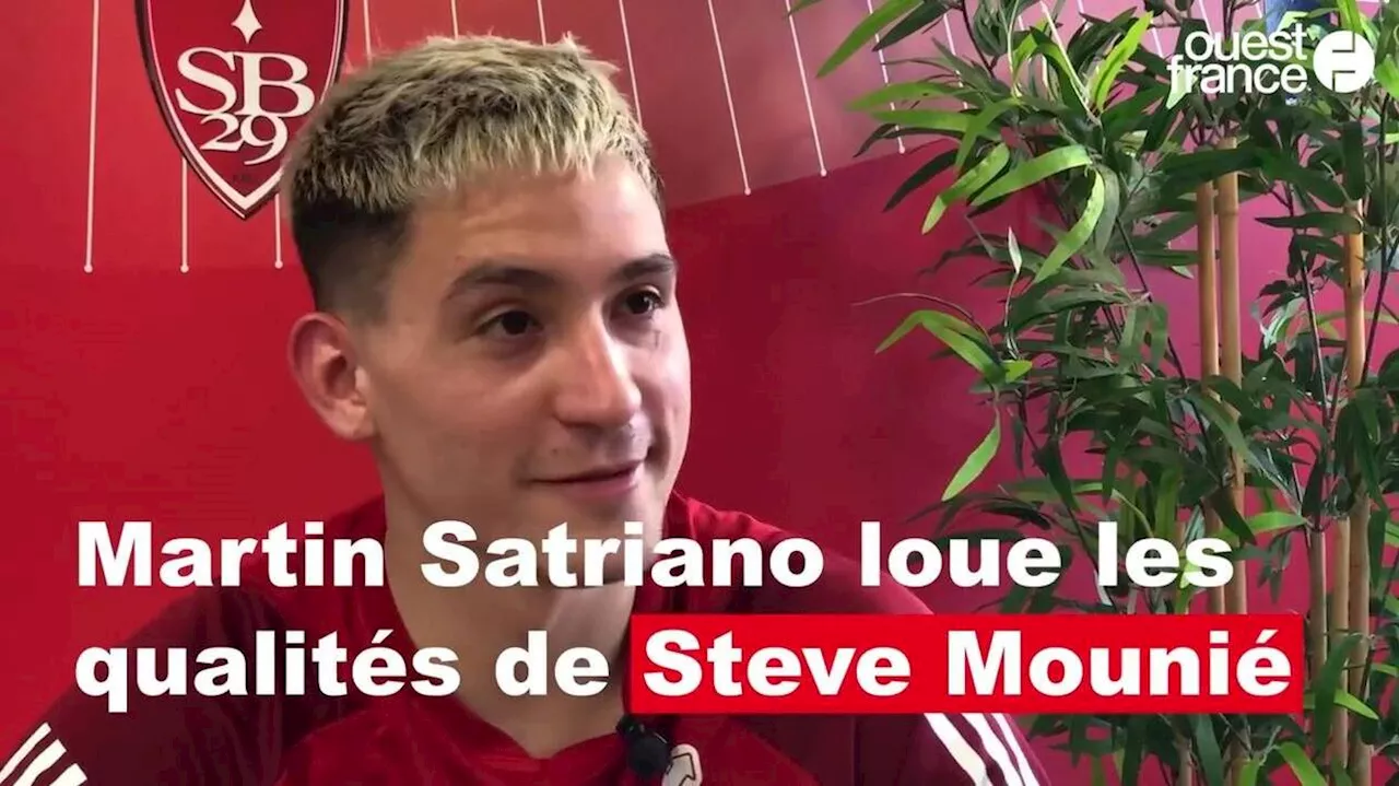 VIDÉO. Stade Brestois : 'C'est une bête de la tête', Martin Satriano encense Steve Mounié