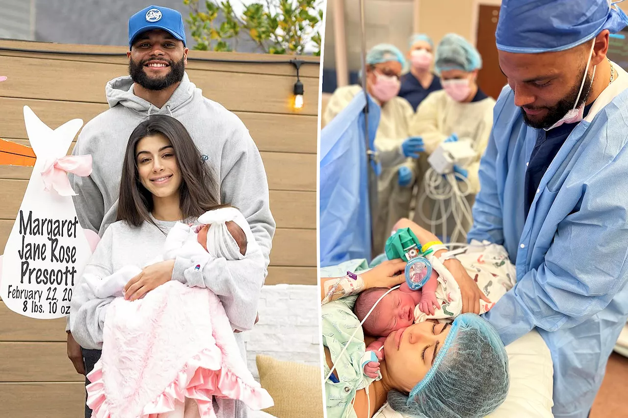 Cowboys QB Dak Prescott and girlfriend Sarah Jane Ramos welcome their first baby: 'The biggest blessing'