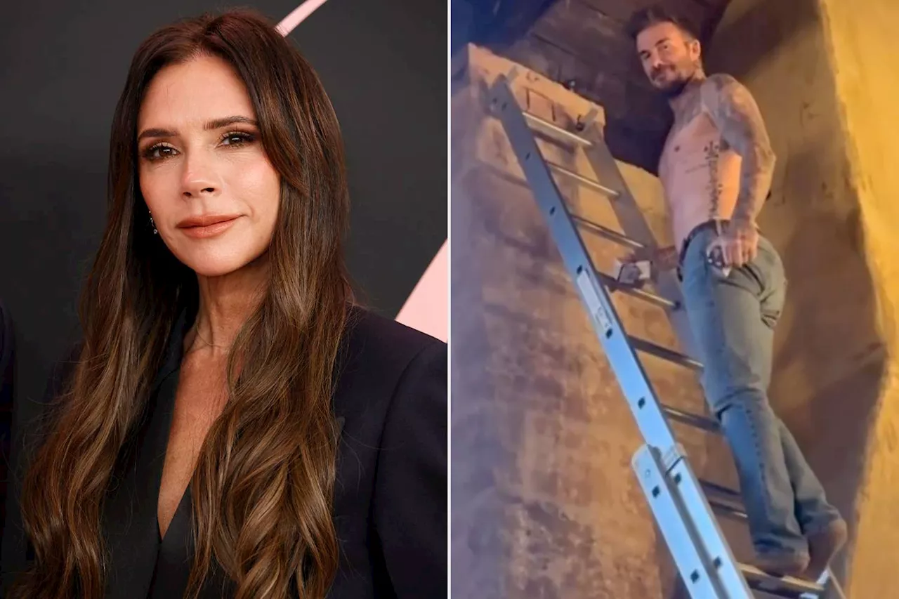 Victoria Beckham Gives a Cheeky Peek at Shirtless ‘Electrician’ Husband David: ‘You’re Welcome’