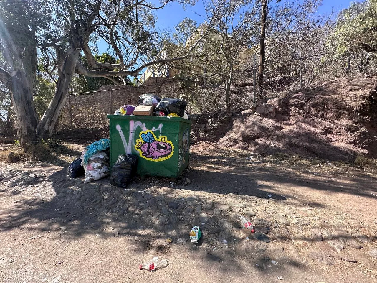 Comerciantes de la Presa de la Olla en Guanajuato denuncian acumulación de basura