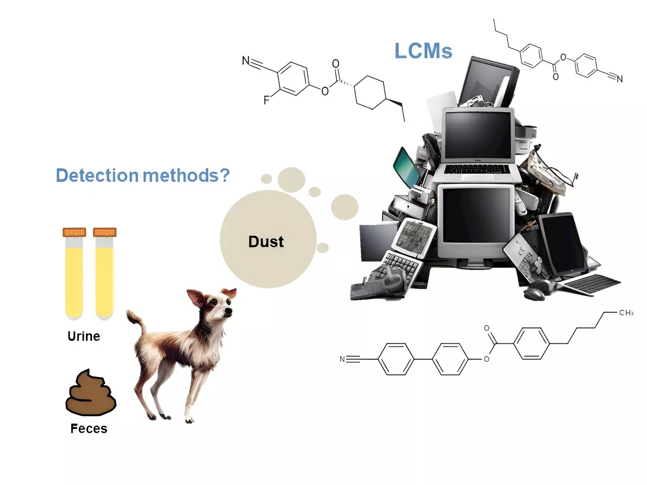 Revealing environmental exposure to liquid crystal monomers from digital displays