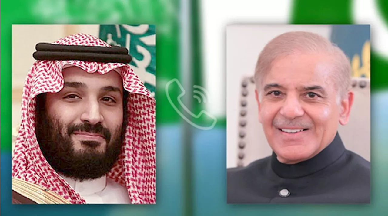 Congratulatory Telephone : Saudi Crown Prince Felicitates Shehbaz Sharif On His Re-Election