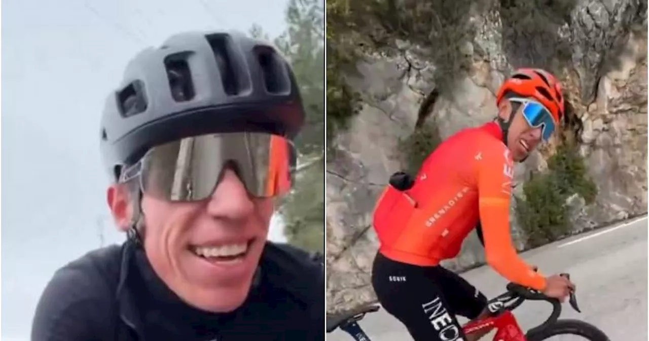 “Grabe esto”, Egan Bernal se ganó una madreada épica de Rigoberto Urán