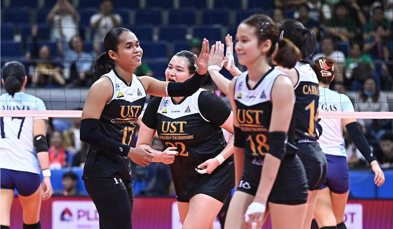 Juggling act: UST Tigresses survive prelims week, complete UAAP 1st-round sweep