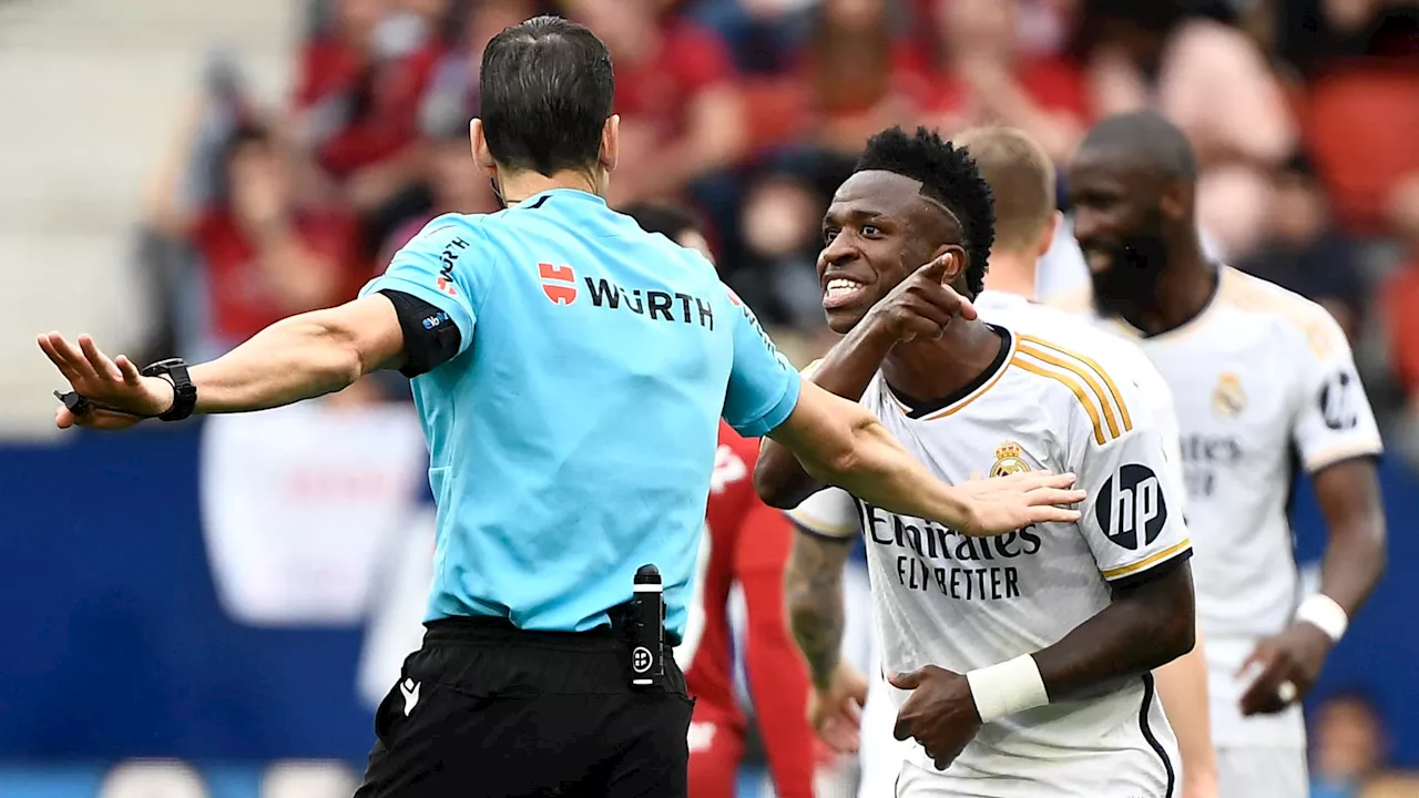 Real Madrid: Ancelotti réprimande Vinicius, averti pour moqueries envers l'arbitre