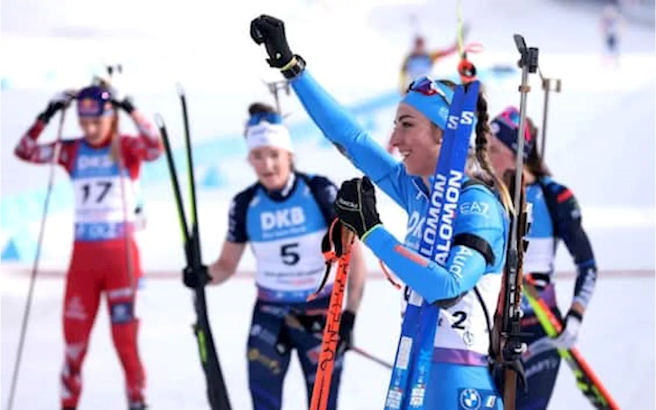 Biathlon, Lisa Vittozzi vince la gara in Canada: sua la coppa del mondo dell'inseguimento