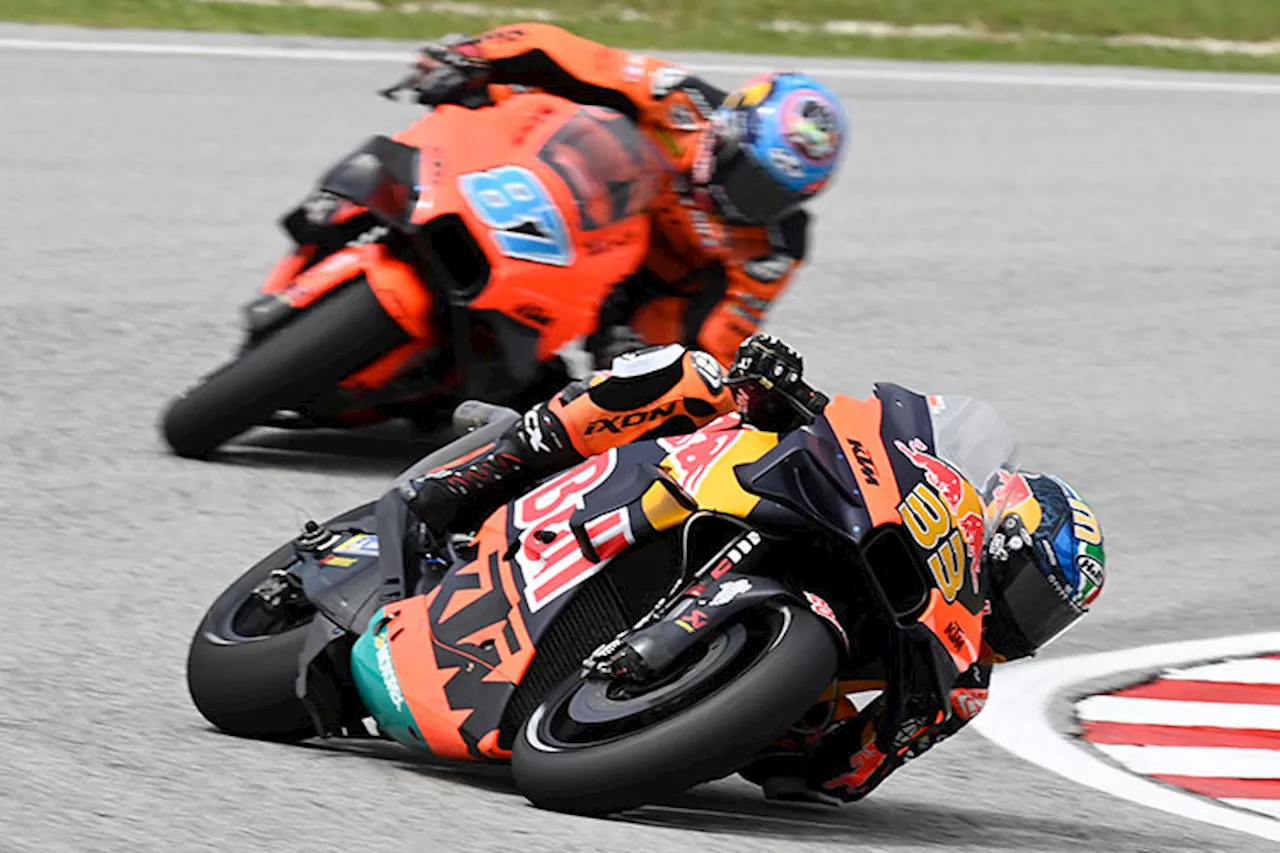 Sepang FP1: Brad Binder (KTM) vorne