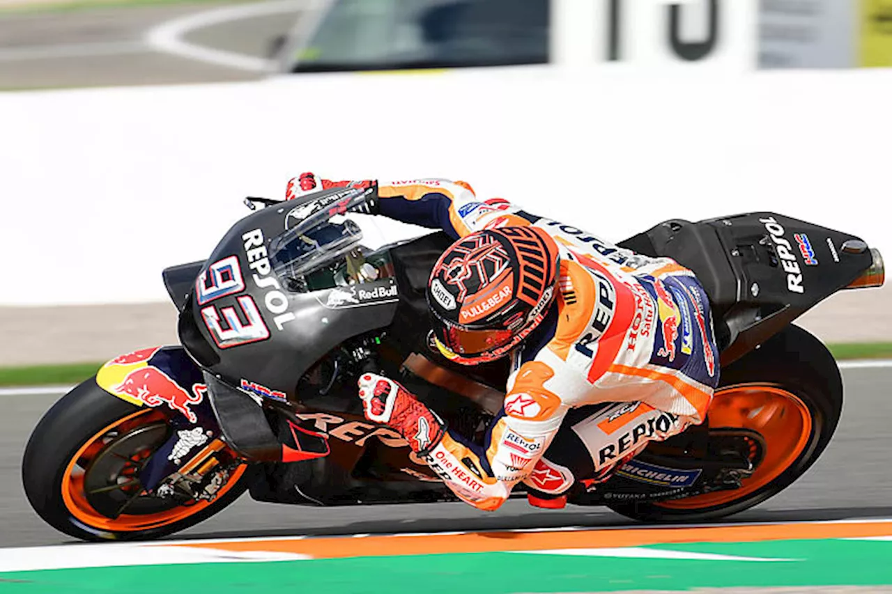 Valencia, 13 Uhr: Marc Márquez Schnellster, Folger 7.