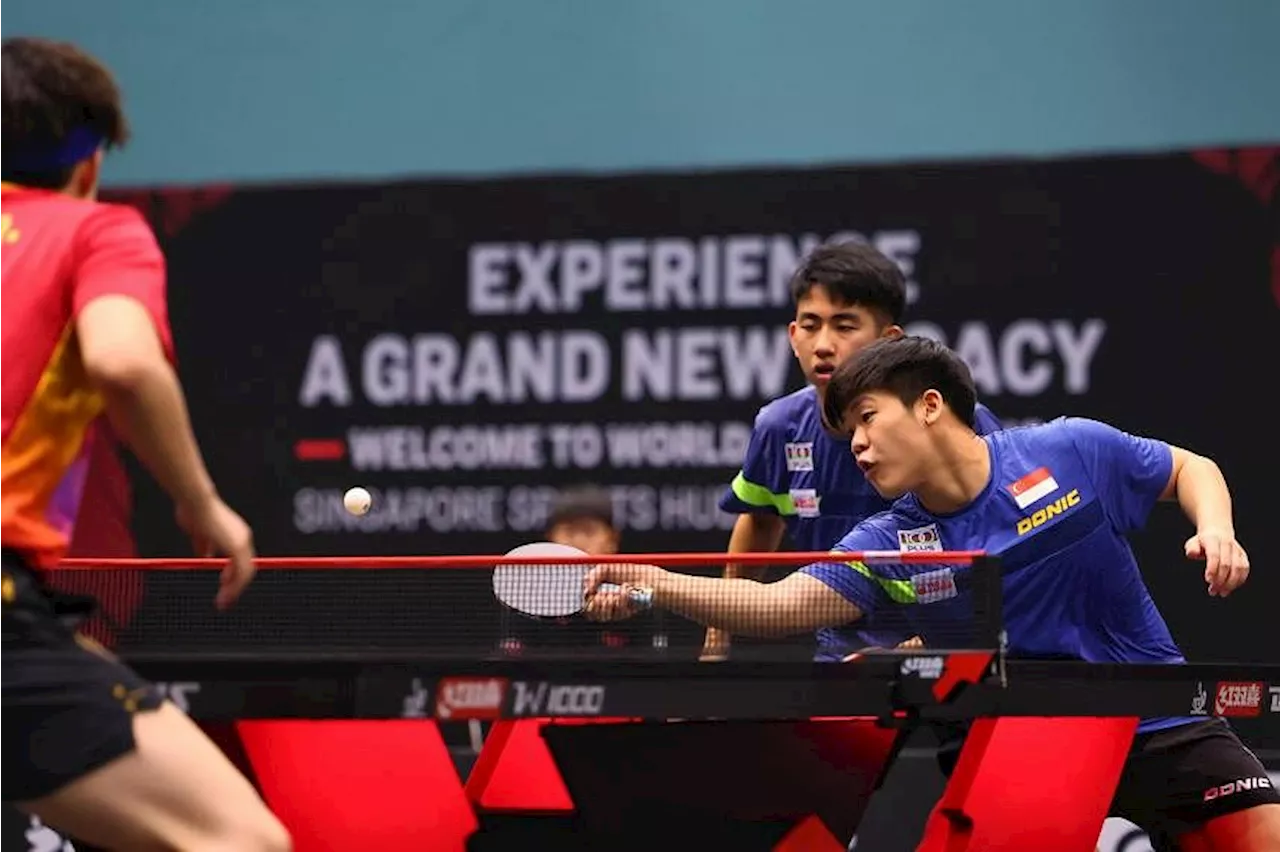 Singapore Smash men's doubles lose to China's Fan Zhendong and Wang Chuqin