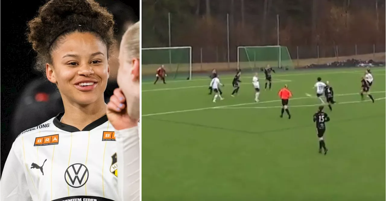 Fotboll: 16-åriga Felicia Schröder gjorde hattrick i svenska cupen