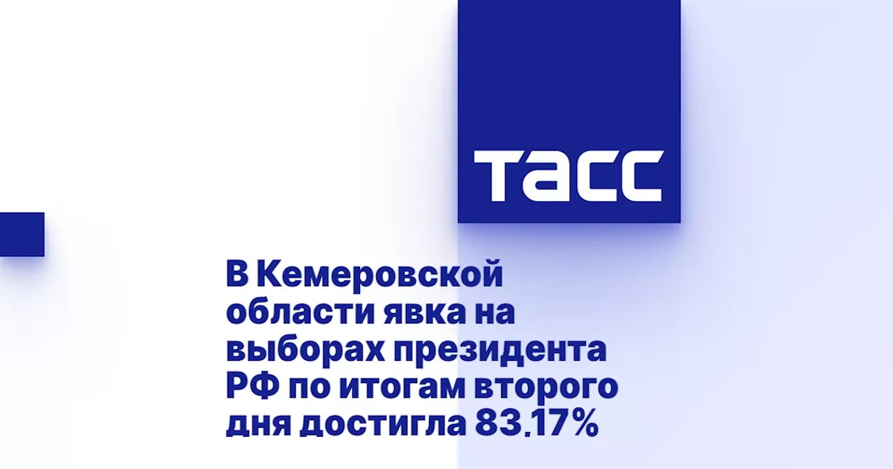 В Кемеровской области явка на выборах президента РФ по итогам второго дня достигла 83,17%