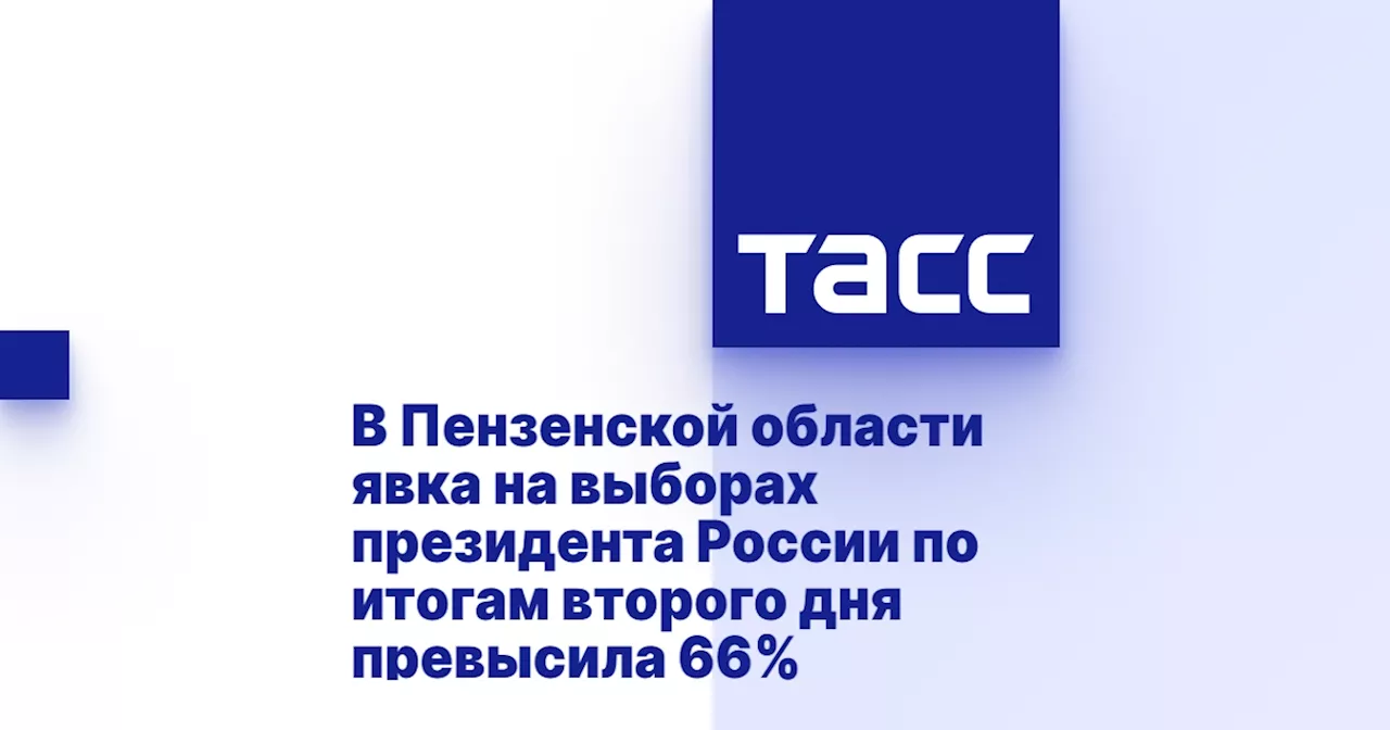 В Пензенской области явка на выборах президента России по итогам второго дня превысила 66%