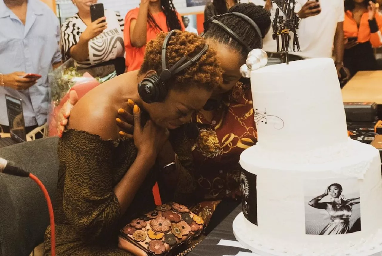 In tears: Lira cries receiving Metro FM’s birthday present [photos]