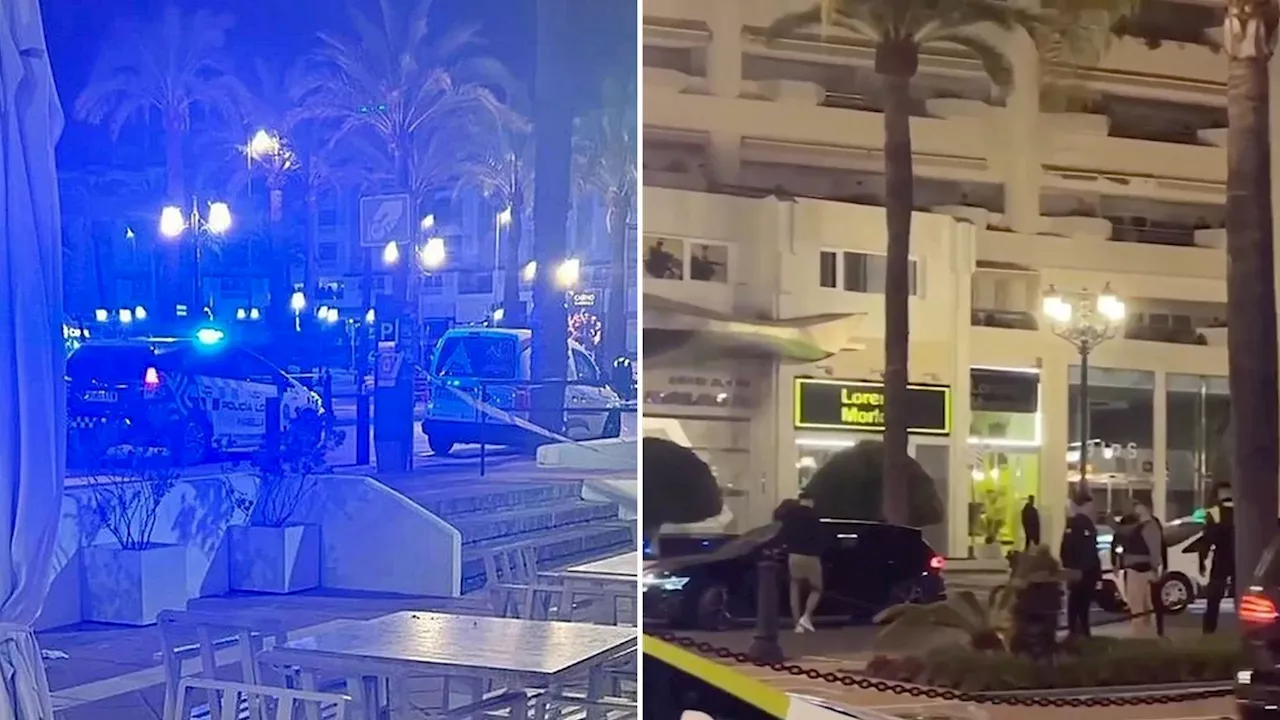 Gunmen open fire on a popular Spanish holiday hotspot in the SECOND shooting in a week...