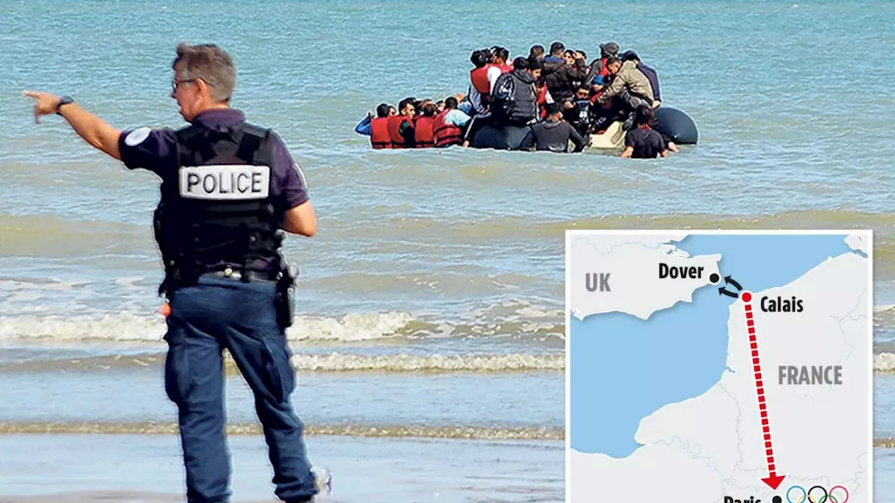 Migrant boat crossings will spike during France Olympics as cops are diverted from Calais, ministers fear...