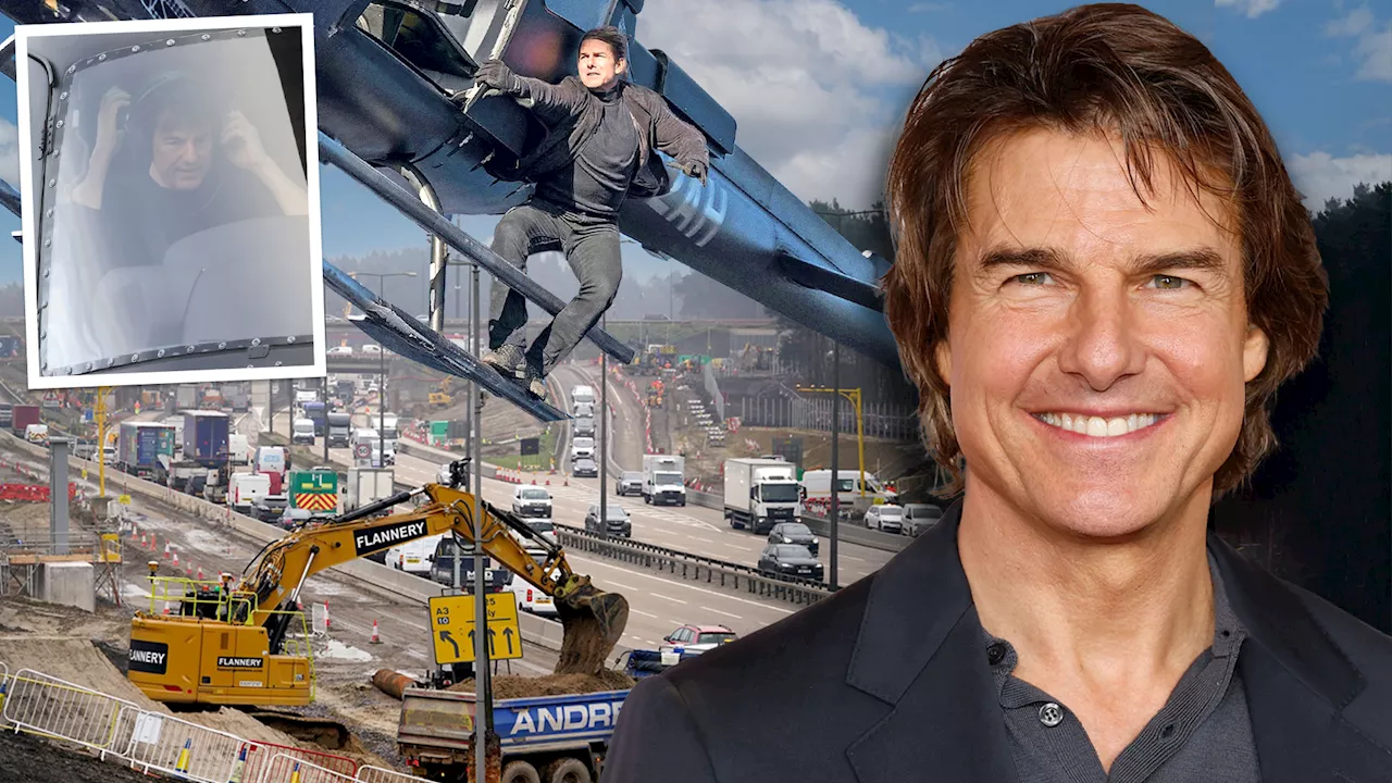 Tom Cruise uses helicopters to fly cast & crew over closed M25 in daring bid to film Mission Impossible 8...