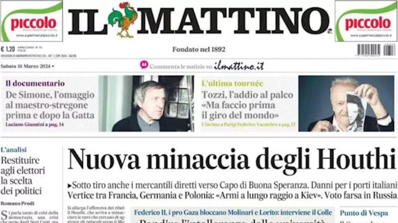 Il Mattino in prima pagina: 'Napoli: l'anno no di Victor Osimhen, leader mascherato'