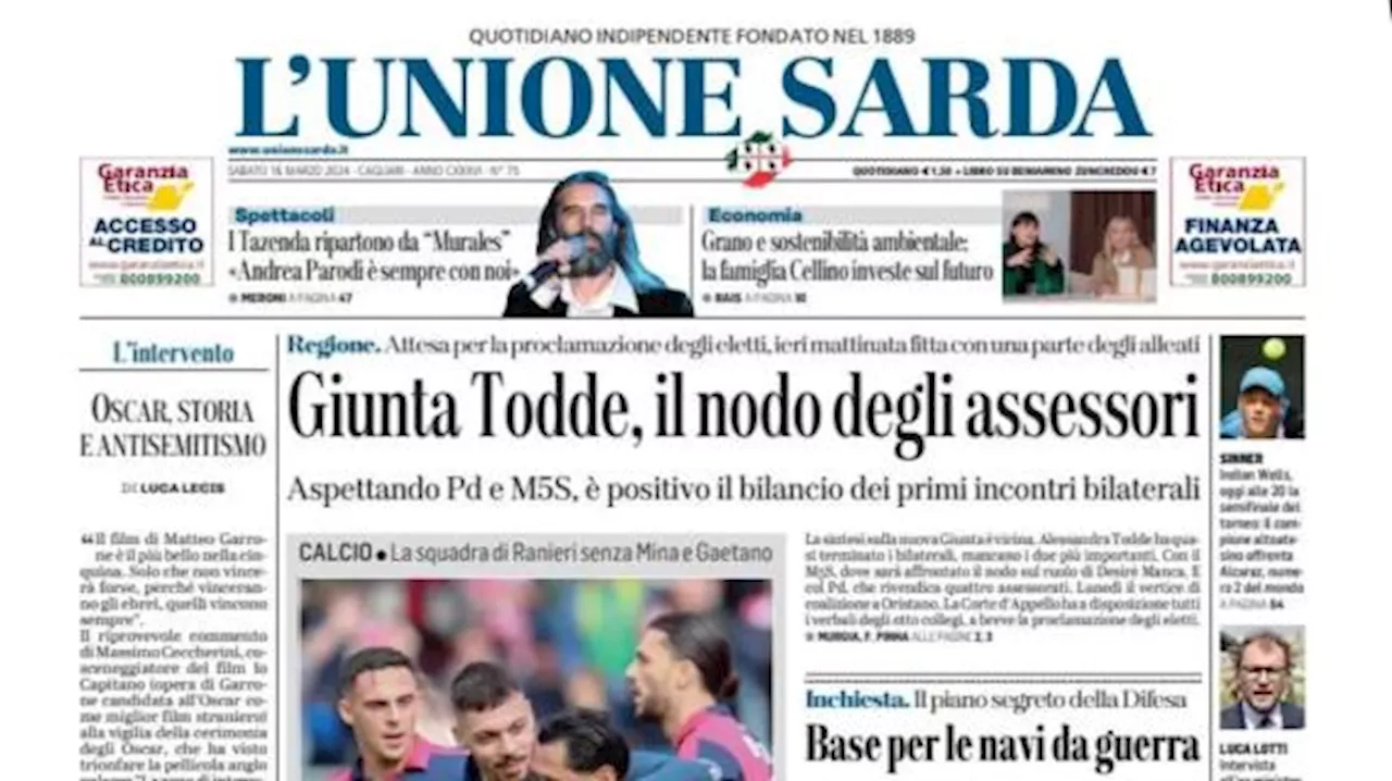 L'Unione Sarda: 'Monza-Cagliari, invasione rossoblù: attesi 2500 tifosi sardi'