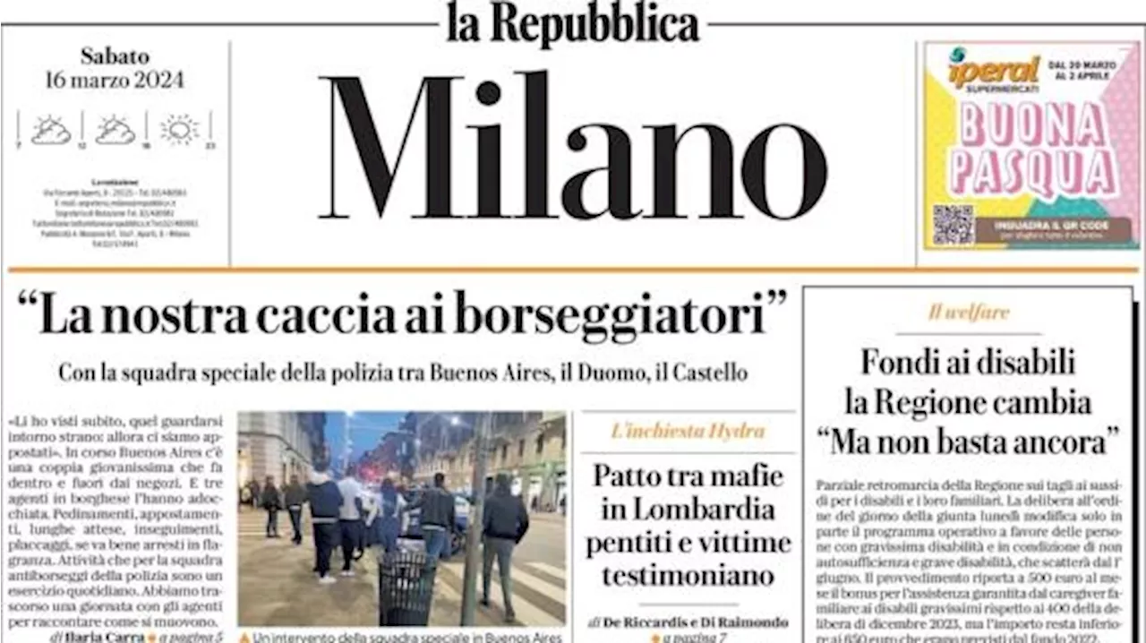 La Repubblica Milano: 'Salvini 'cancella' San Siro. Sala: 'Sogna opere di fantasia''