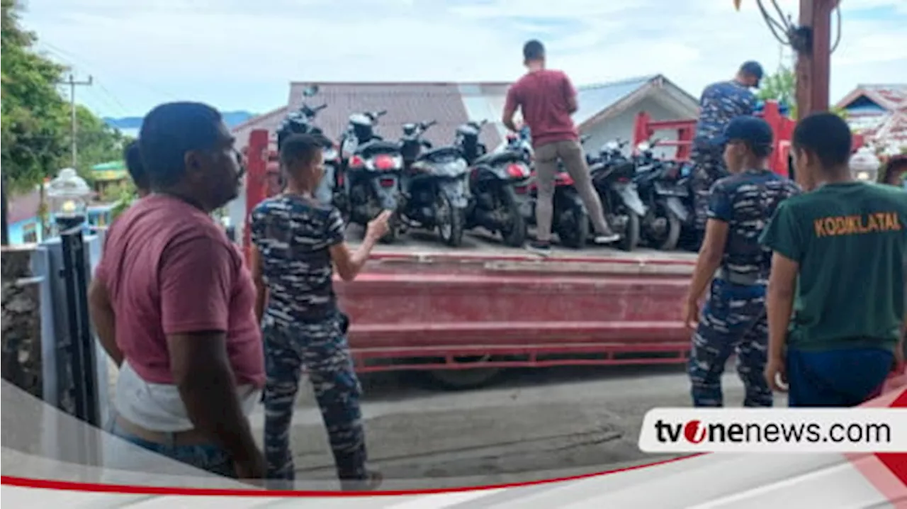 Detik-detik TNI AL Gagalkan Penyelundupan Kendaraan Bermotor di Pelabuhan Fakfak