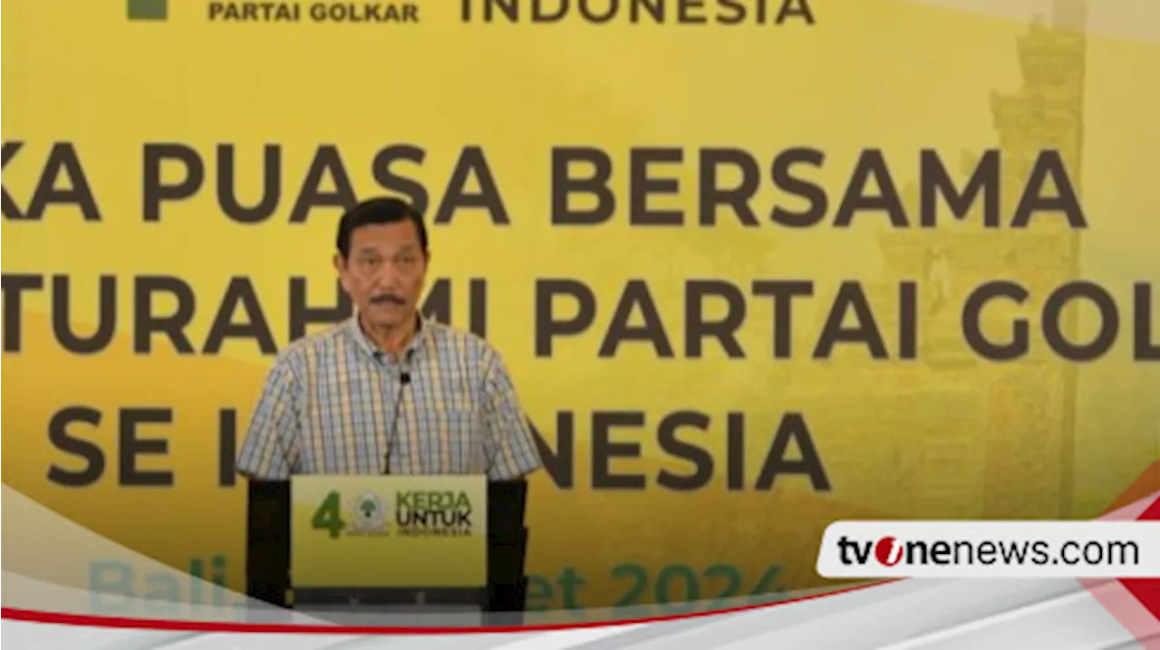 Luhut ke Pengurus Golkar: Golkar yang Mengatur, Jangan Golkar Diatur-atur