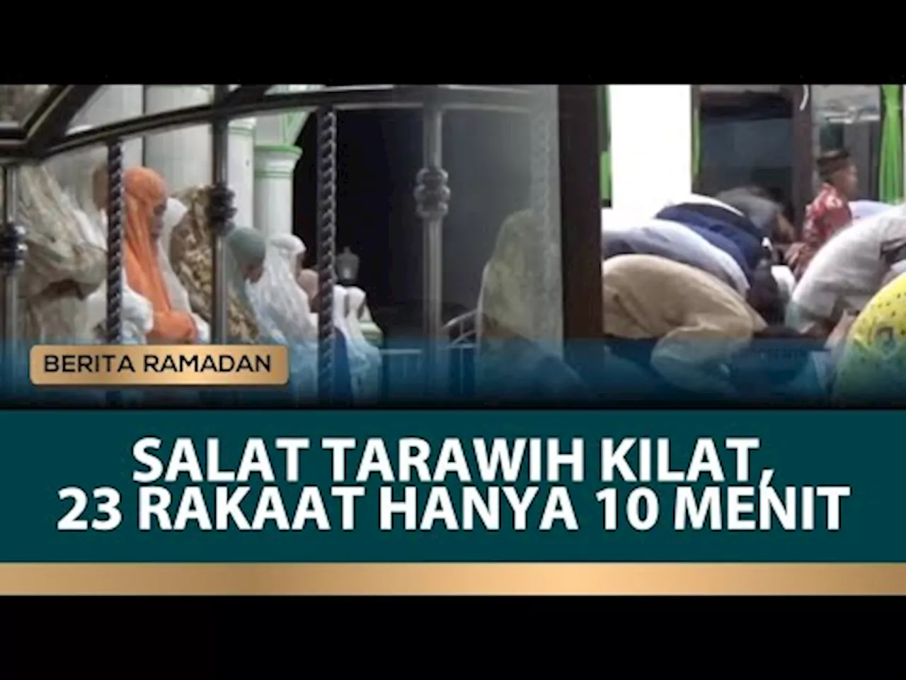 Tradisi Turun Menurun, Salat Tarawih di Jombang Selesaikan 23 Rakaat dalam 10 Menit