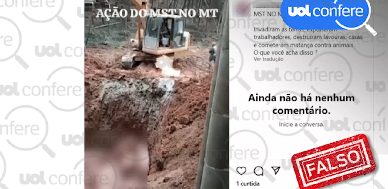 Vídeo não mostra MST queimando porcos vivos no Mato Grosso; ação é na China