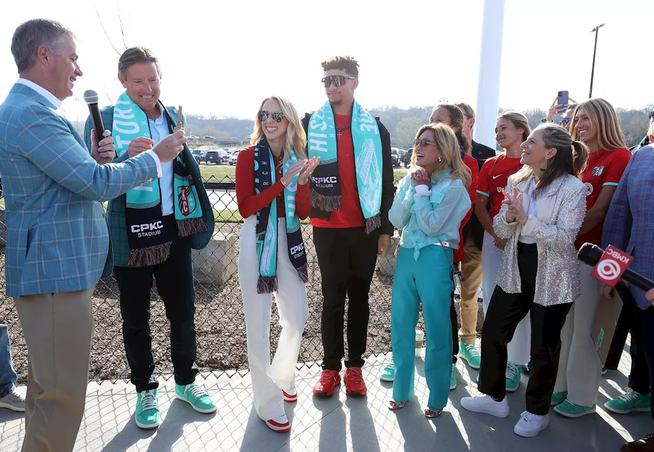 Patrick and Brittany Mahomes Celebrate New Kansas City Current Stadium