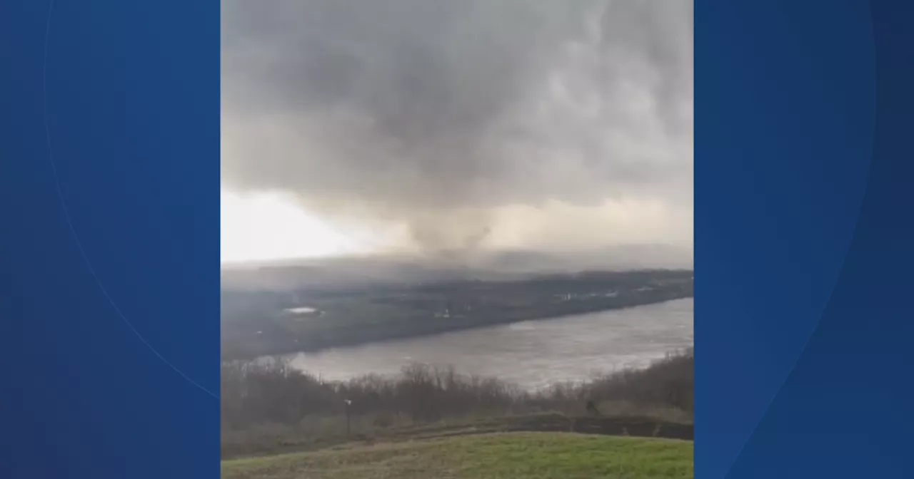 VIDEO: Possible tornado touches down in Madison, Indiana and crosses Ohio River