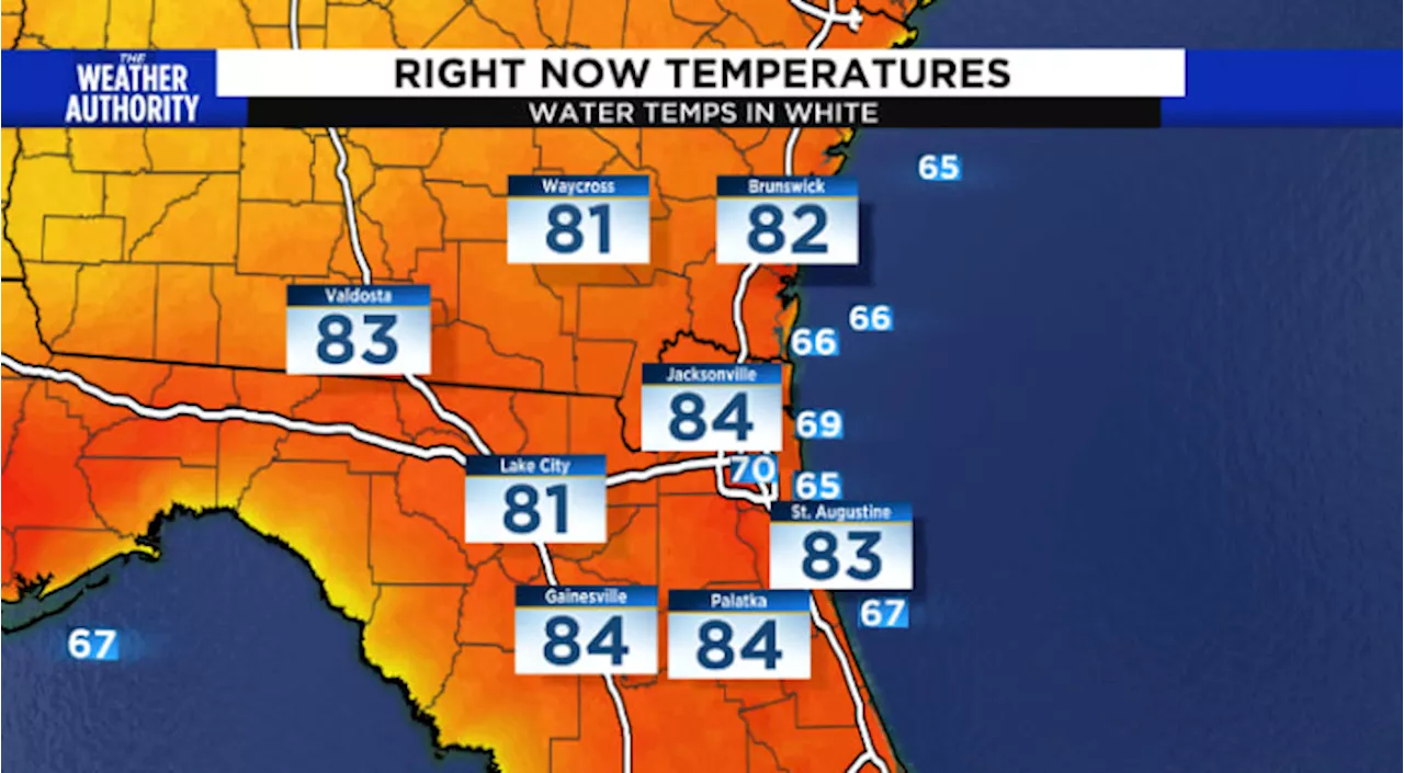 Saturday sun peeking in and out under partly cloudy skies, warm night ahead