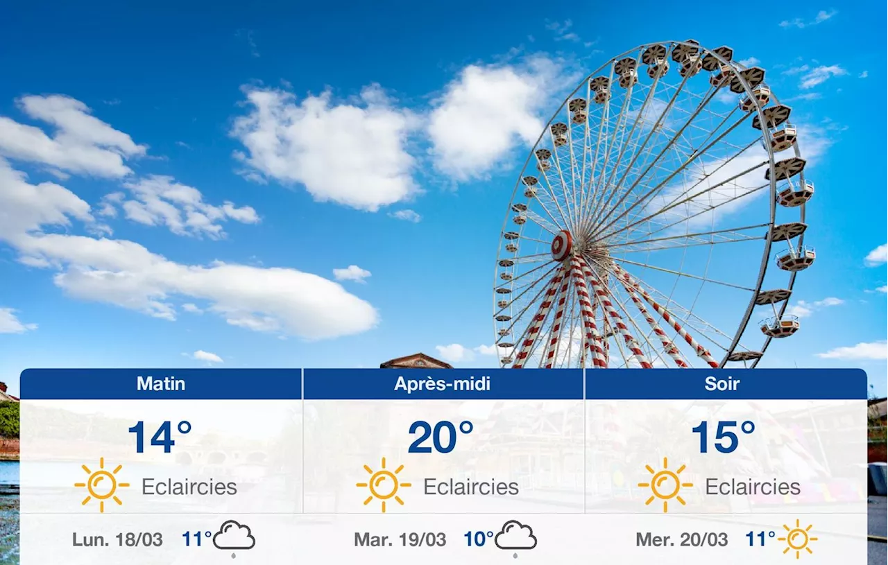 Prévisions météo du dimanche 17 mars 2024 à Toulouse