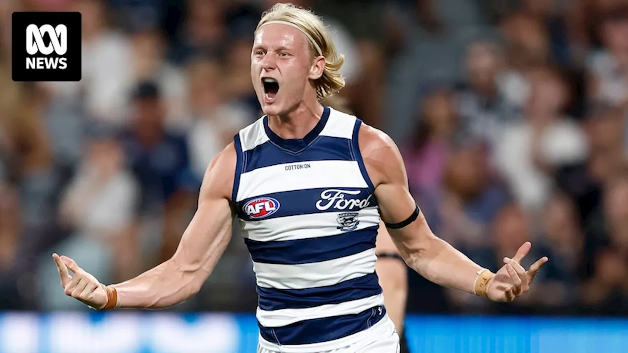 Geelong's Ollie Dempsey lauded after starring role in Cats' eight-point AFL win over Saints