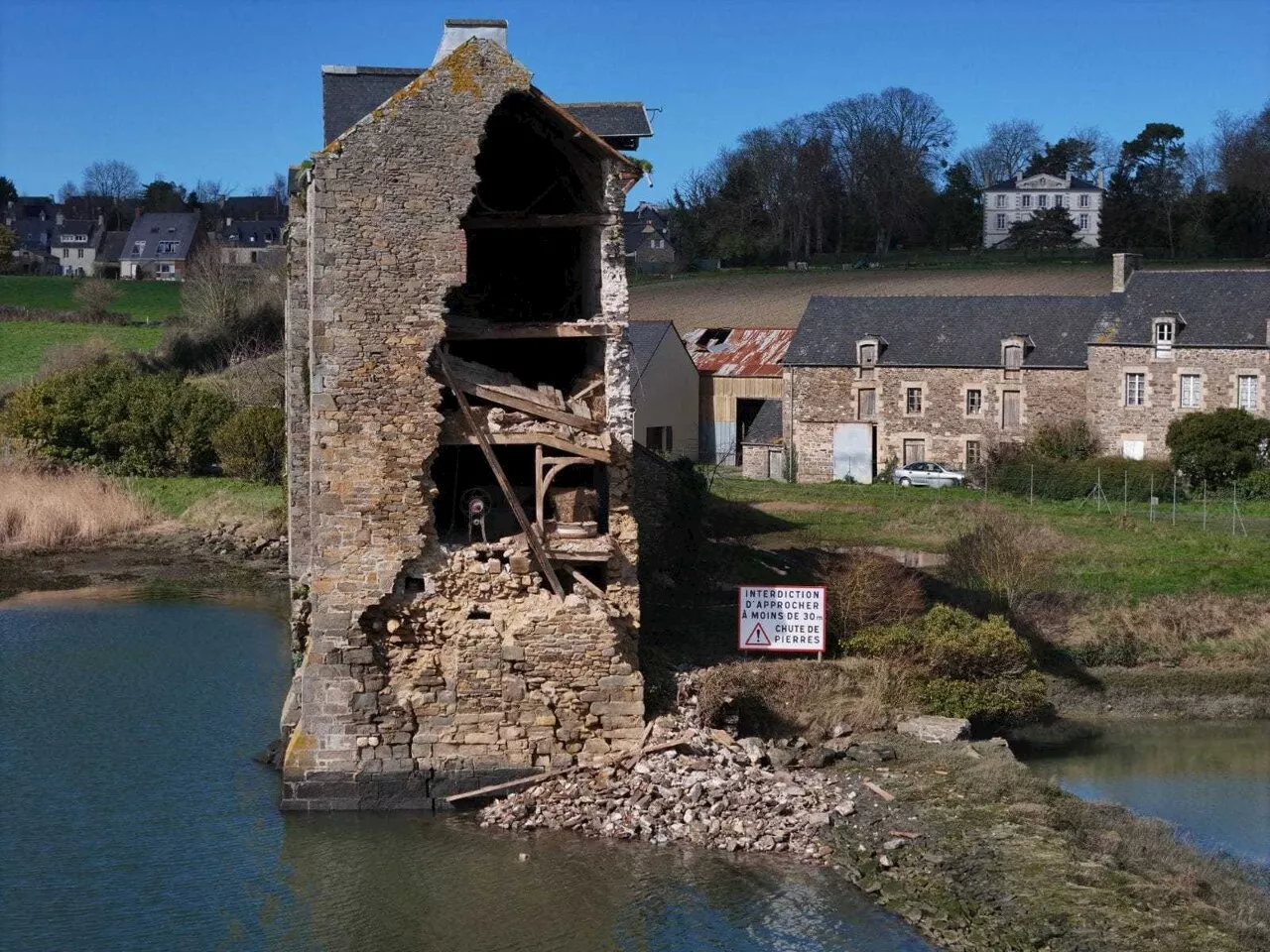 Emblématique des bords de Rance, le moulin éventré de Quinard peut-il être sauvé ?