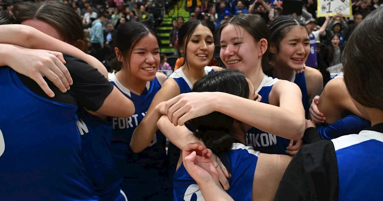 Controlled and confident, Fort Yukon girls win their first-ever 1A state basketball title