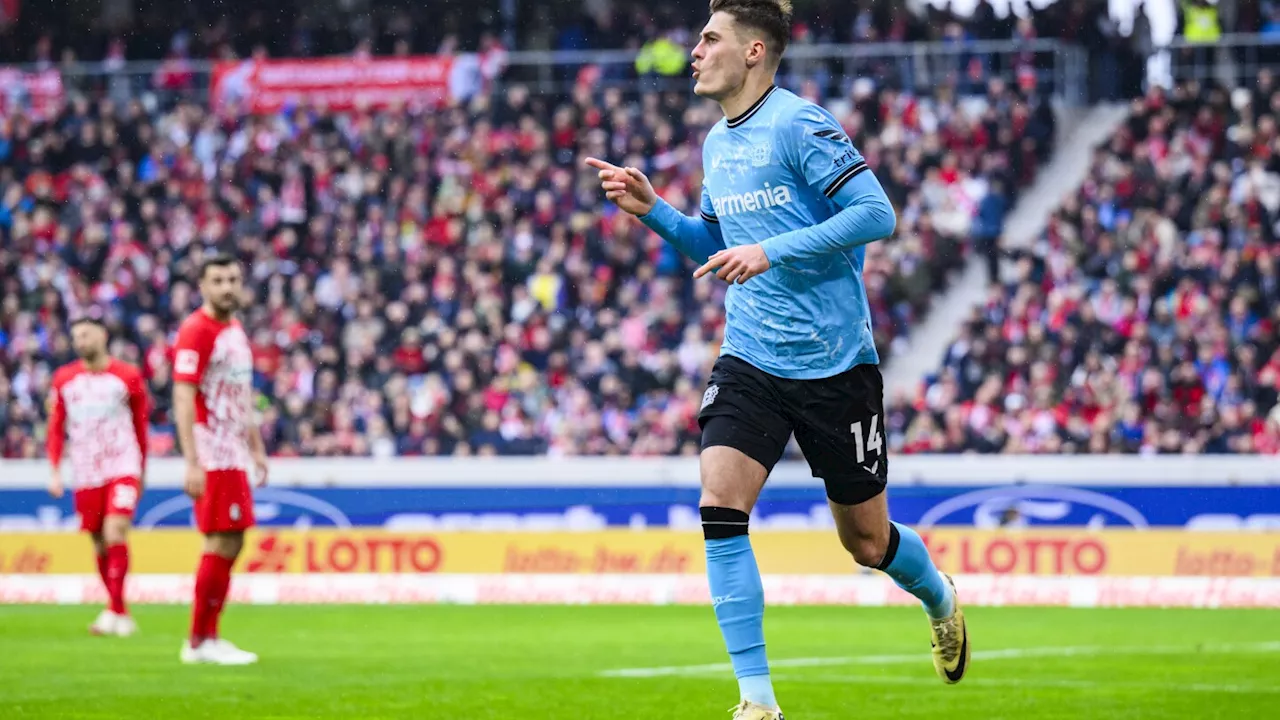 Leverkusen beats Freiburg 3-2 to keep 10-point lead over Bayern in the Bundesliga