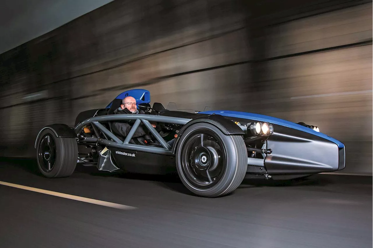 Aero testing the new Ariel Atom 4R in Catesby tunnel